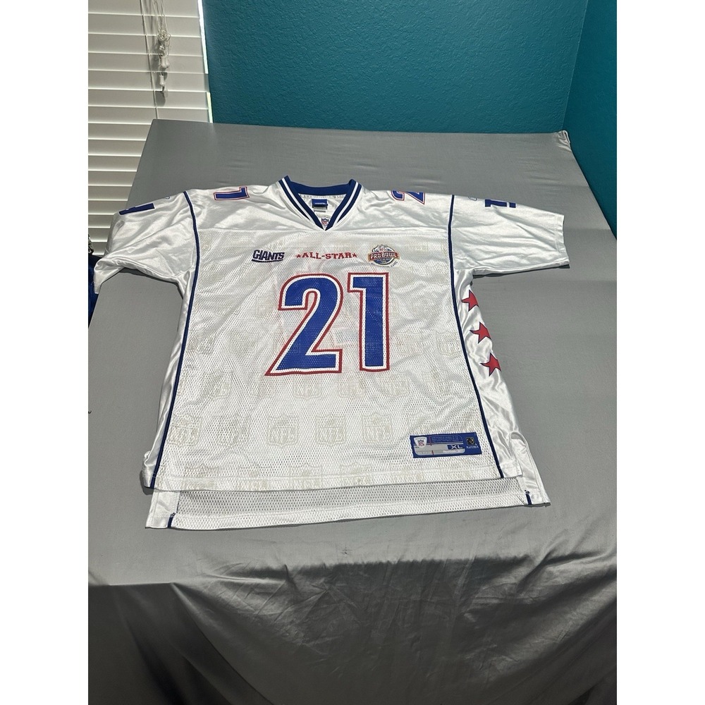 RARE- Reebok - New York Giants - Tiki Barber - #21- 2006 NFL Pro Bowl Jersey- XL